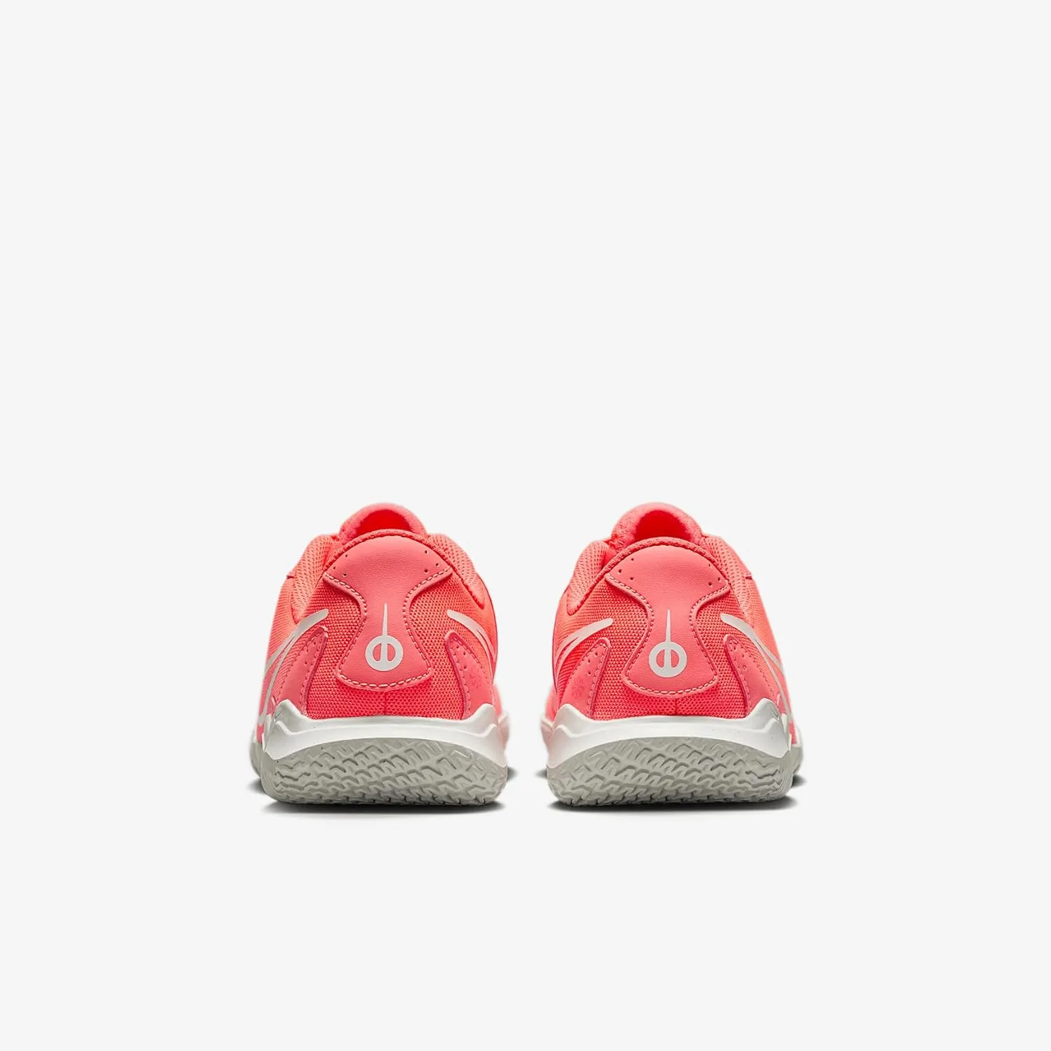 Nike Jr. Tiempo Legend 10 Club Little/Big Kids' Indoor/Court Low-Top Soccer Shoes (DV4354-800, Hot Lava/White)