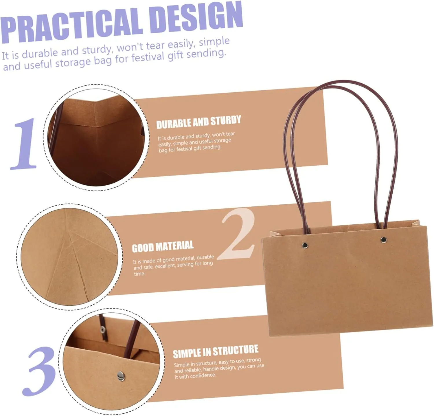 NOLITOY 2sets Flower Accessory Festival Bag Handheld Candy Bag Multi-function Wrapping for Camping Picnics 10pcs*2