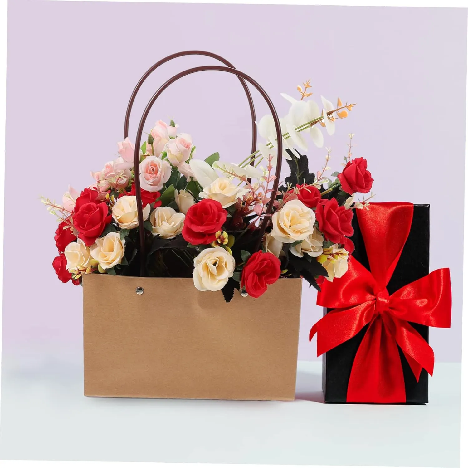 NOLITOY 2sets Flower Accessory Festival Bag Handheld Candy Bag Multi-function Wrapping for Camping Picnics 10pcs*2