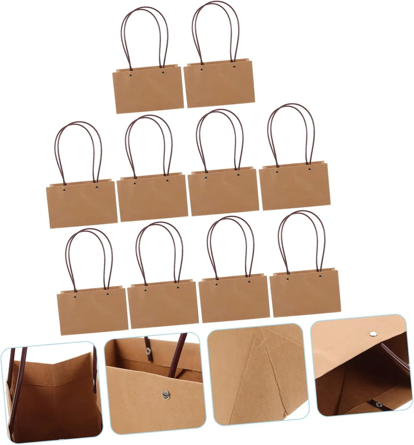 NOLITOY 2sets Flower Accessory Festival Bag Handheld Candy Bag Multi-function Wrapping for Camping Picnics 10pcs*2