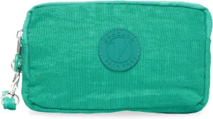 Nupouch Malibu Wristlet Three Zipper Wallet Purse
