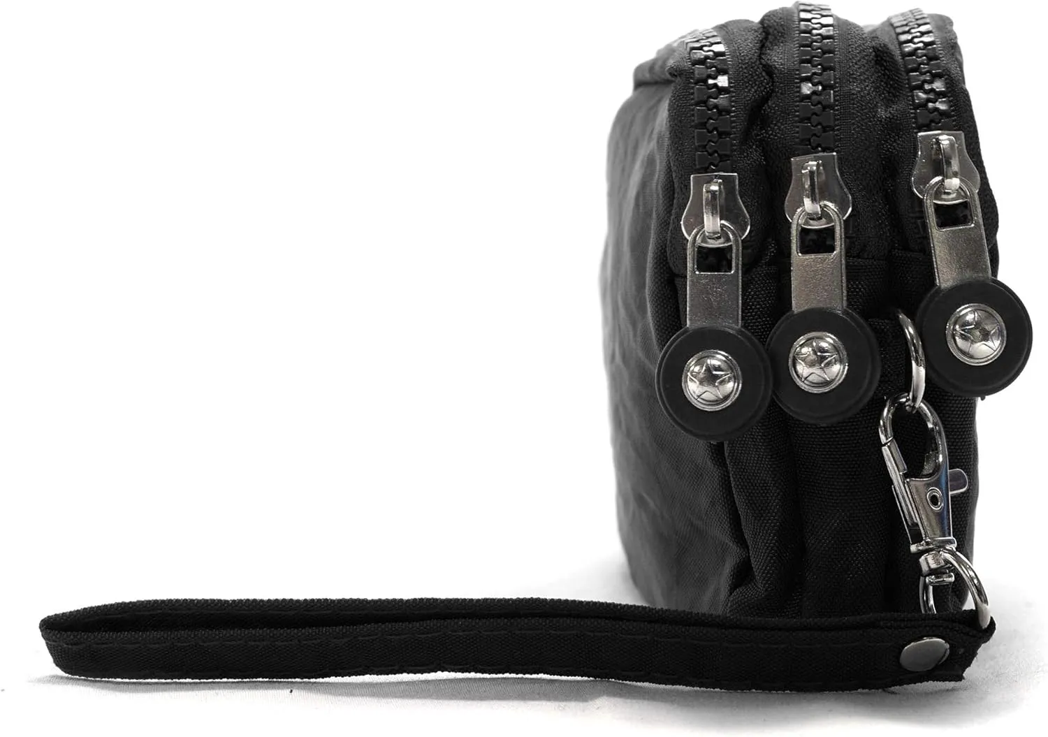 Nupouch Malibu Wristlet Three Zipper Wallet Purse
