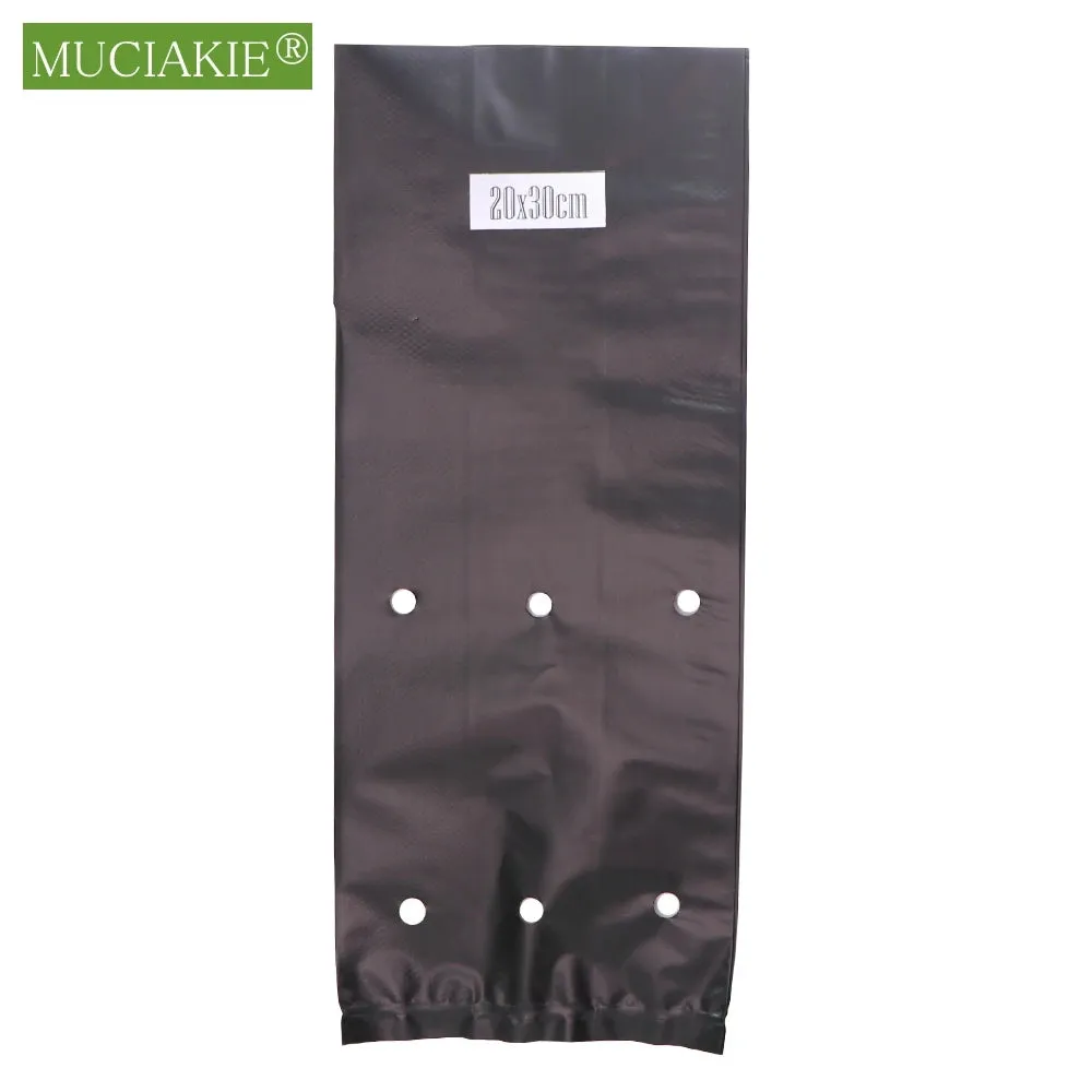 Nursing Growing Bags Pouch Black Plastic Pockets Breathable Garden Cultivation Indoor Outdoor Cultivation Planting Planter Pots