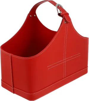 ORFOFE 1Pc Leather Handbag Present Wrapping Bag Portable Present Basket for Holiday Packaging and Storage for Presents and Present Giving