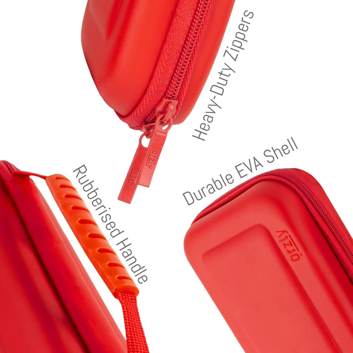 Orzly Carry Case Compatible with Nintendo Switch and New Switch OLED Console -Protective Hard Portable Travel Carry Case Shell Pouch with Pockets for Accessories and Games