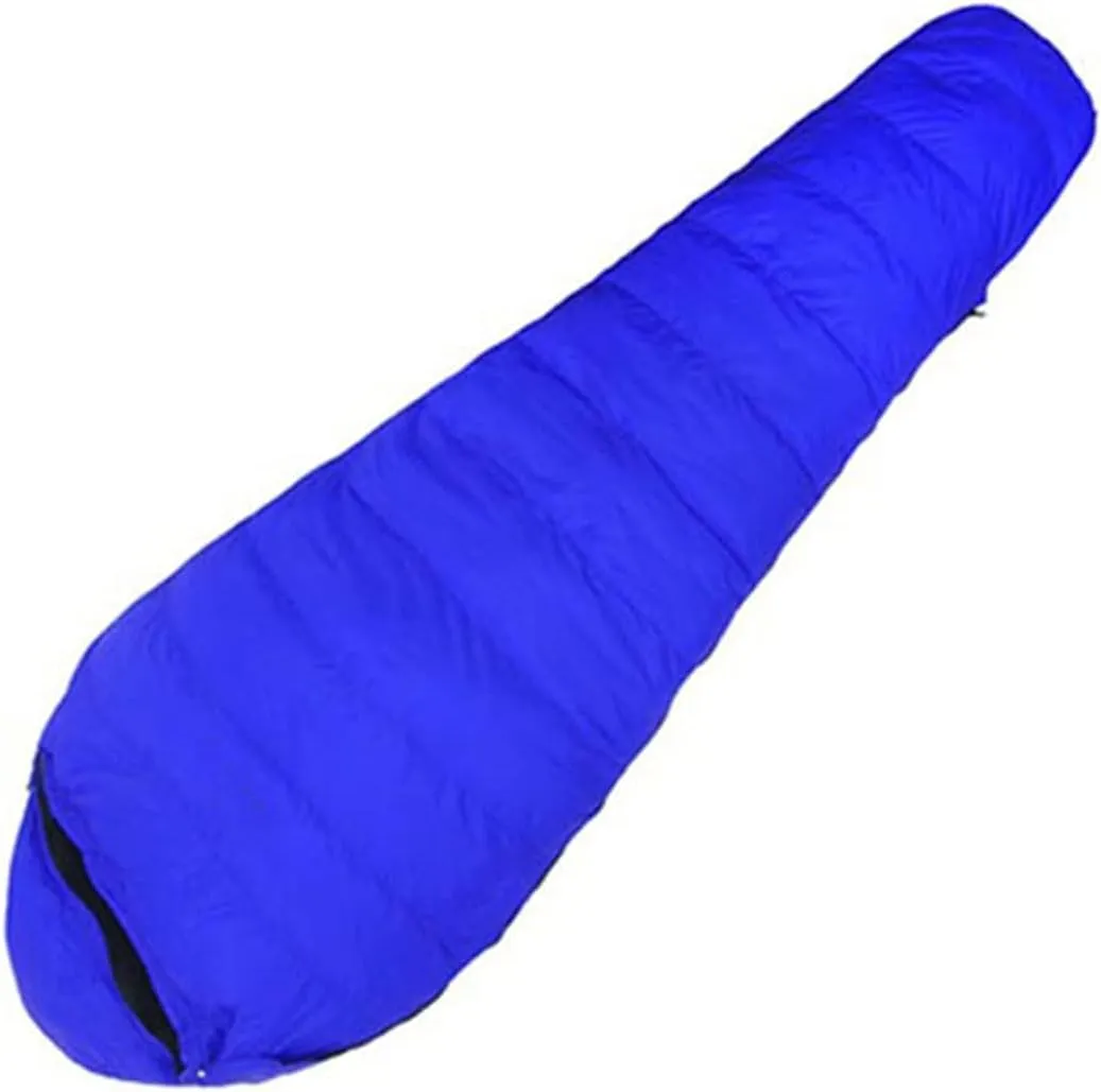 Outdoor Camping Down Double Layer Sleeping Bag Filled With1500g Waterproof Warm Mummy Sleeping Bag