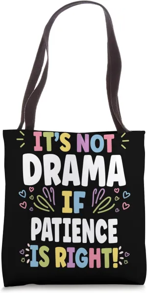 PATIENCE Personalized Women's Gift Custom PATIENCE Tote Bag
