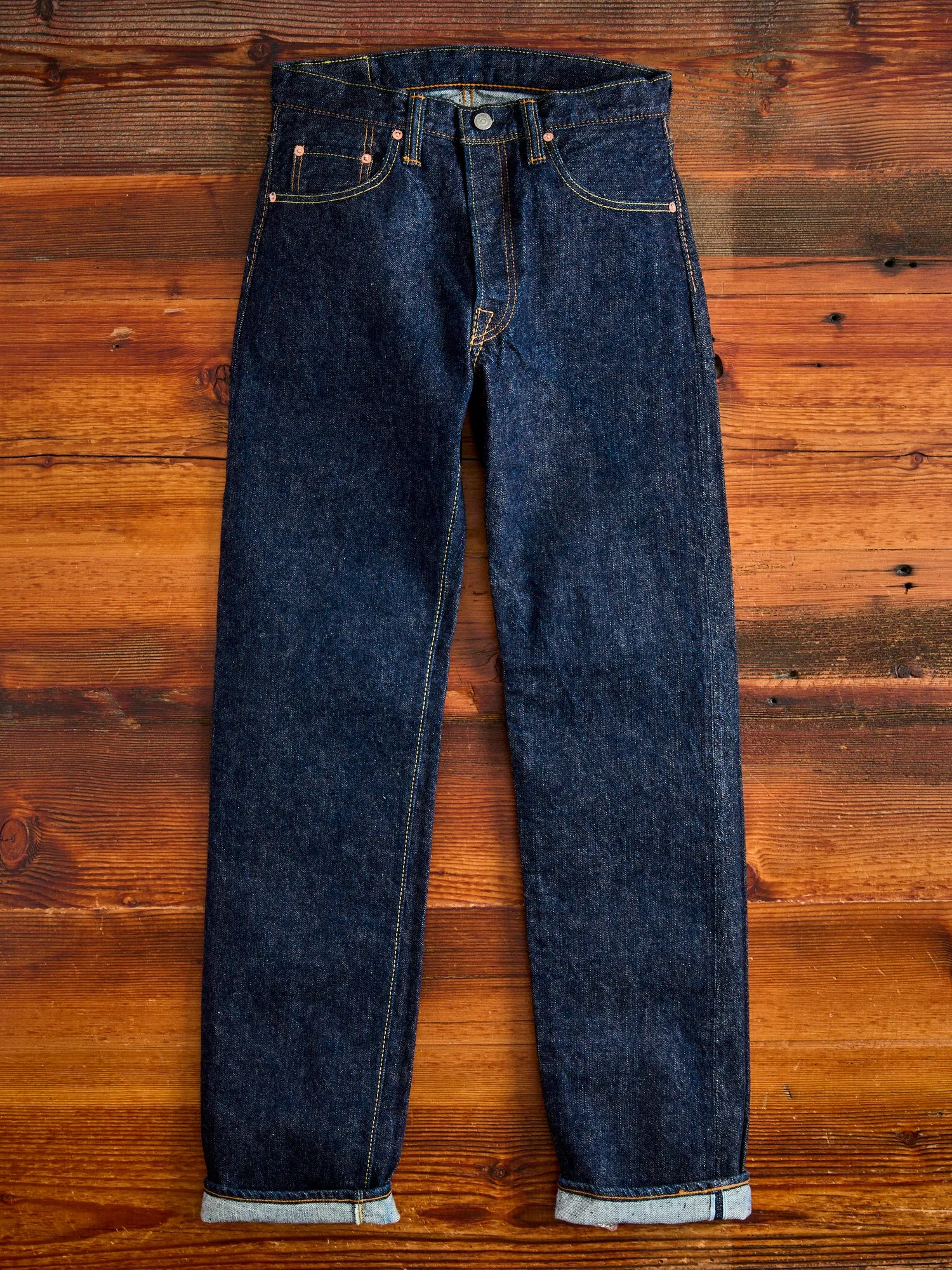 PBE-003 17oz Beige Core Pop-up Selvedge Denim - Regular Straight Fit