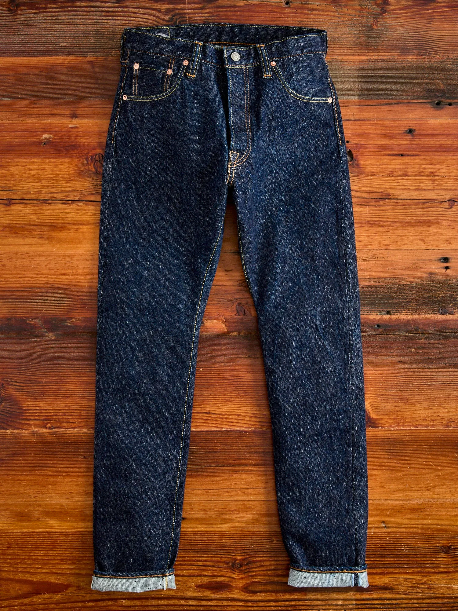 PBE-019 17oz Beige Core Pop-up Selvedge Denim - Relaxed Tapered Fit