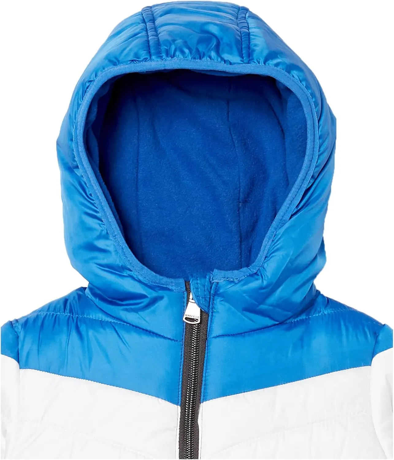 Perry Ellis Boys' Faux Packable Colorblock Puffer Jacket