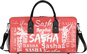 Personalized Ballet Dance Bags, Custom Travel Duffle Bag Custom Gym Bag Dancer Bag Customized Sport Bag with Name, Overnight Weekender Bags, Coral Red