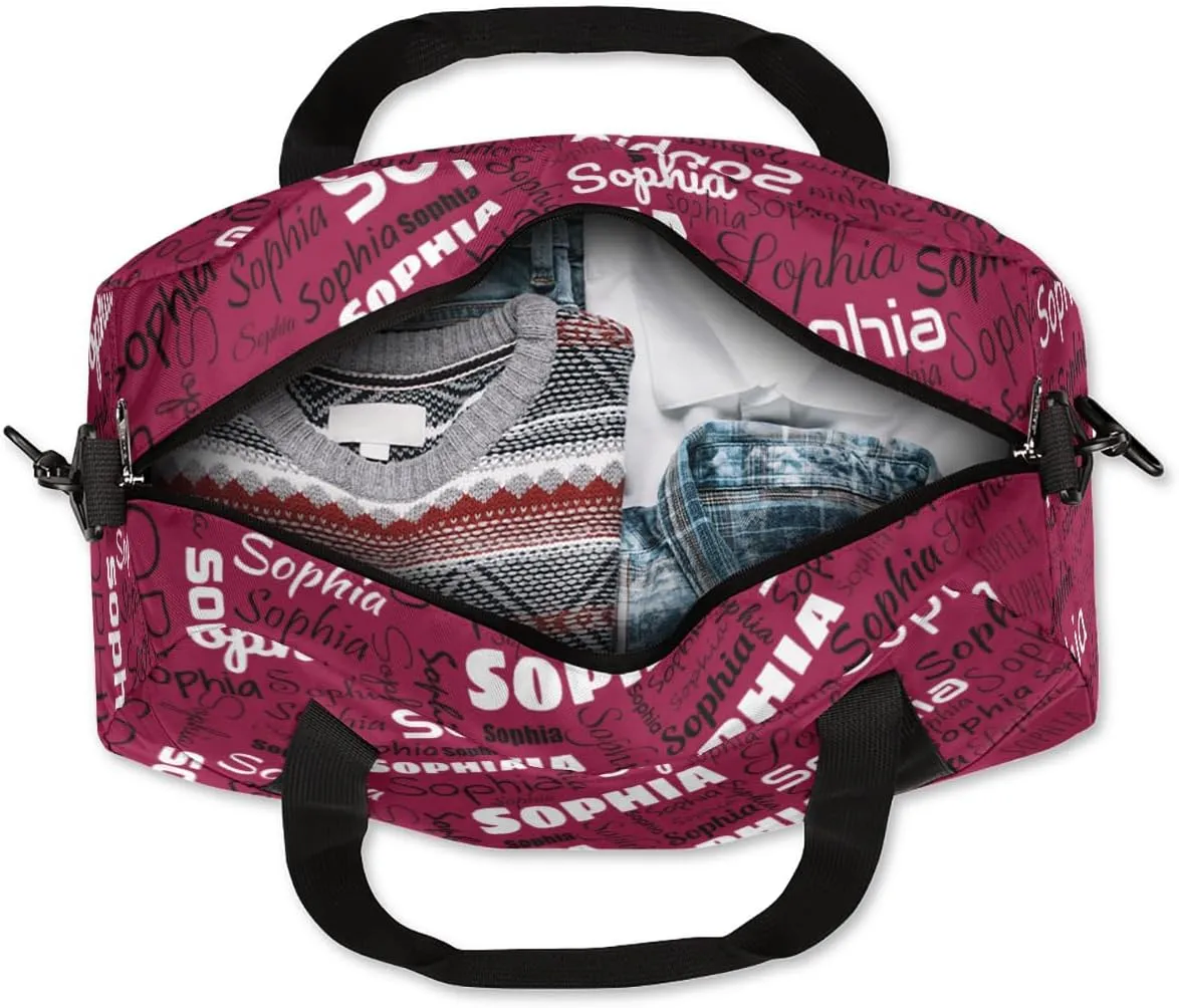 Personalized Dance Bags for Girls, Custom Kids Overnight Duffel Bag Sport Travel Duffle Bags