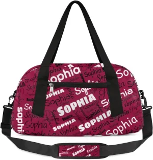 Personalized Dance Bags for Girls, Custom Kids Overnight Duffel Bag Sport Travel Duffle Bags