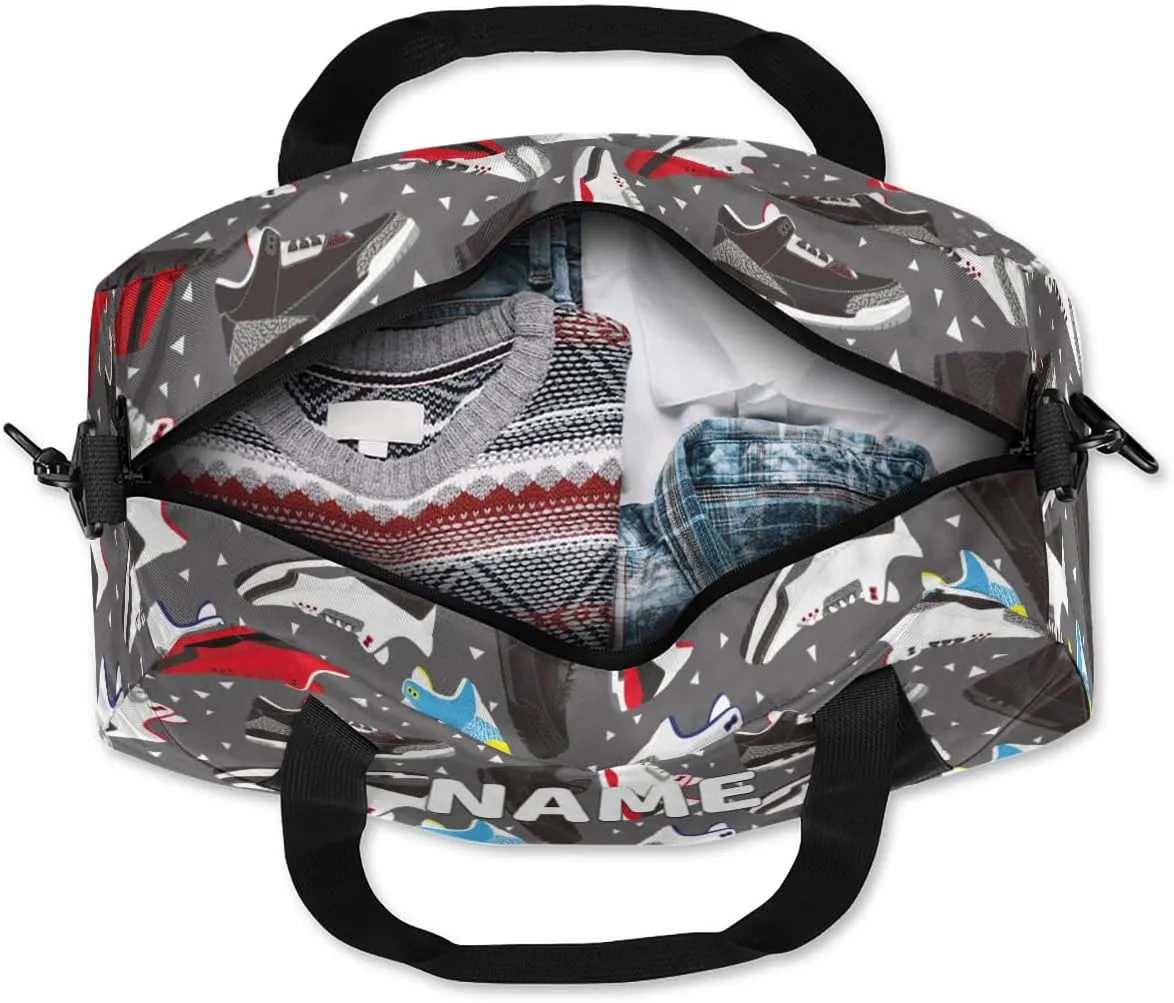 Personalized Duffel Bags Custom Travel Basketball Shoes Sports Carry On Gym Bag Cheerful Cheer Bags Weekender Bag Overnight Christmas Gift Bag for kids