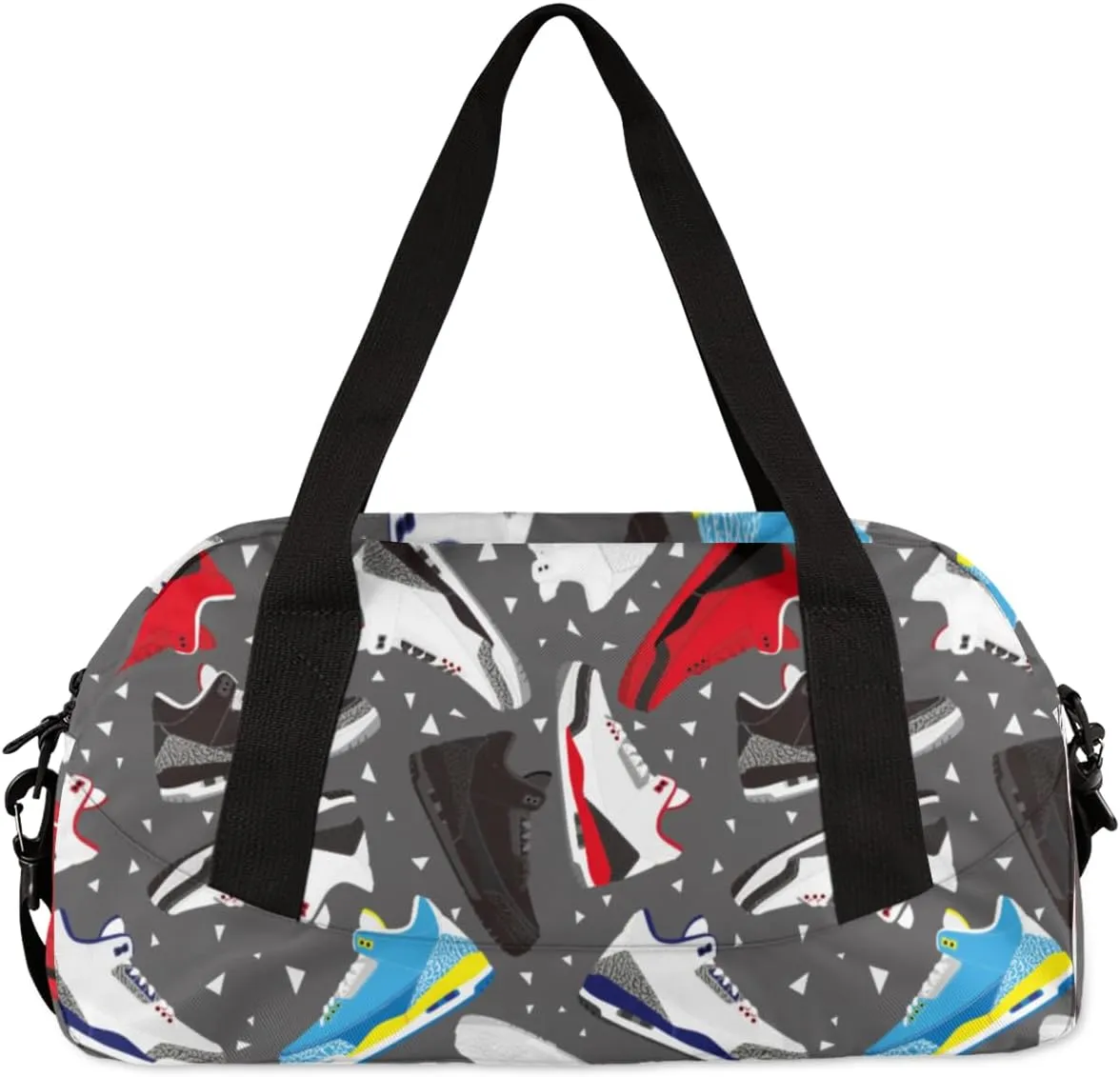 Personalized Duffel Bags Custom Travel Basketball Shoes Sports Carry On Gym Bag Cheerful Cheer Bags Weekender Bag Overnight Christmas Gift Bag for kids