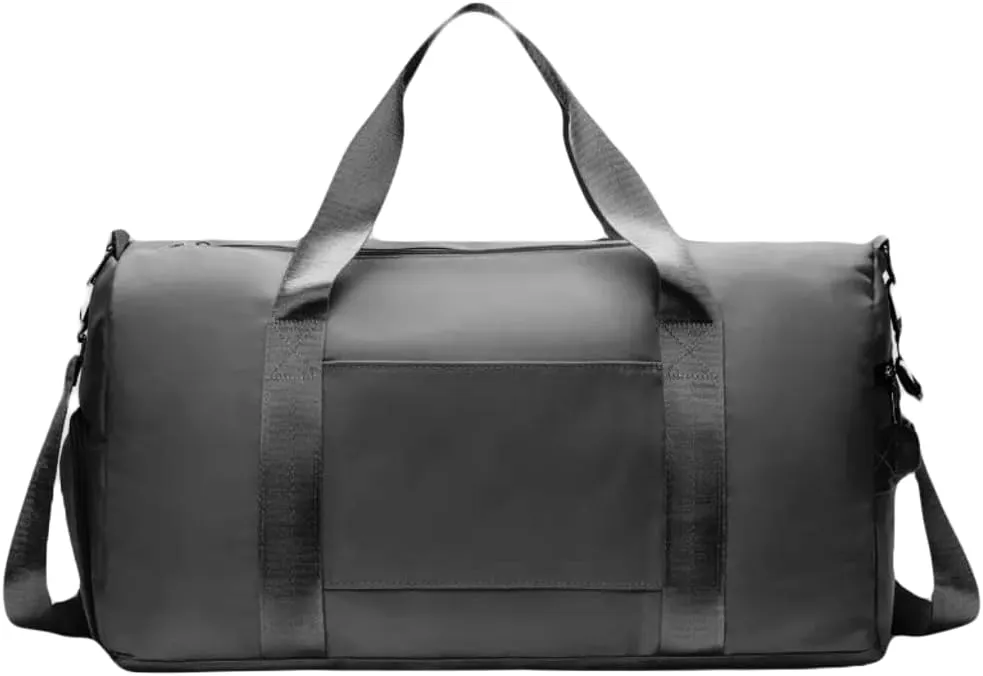 Personalized Gym Bag - Custom Duffle Bag for Men and Women (Grey with your logo)