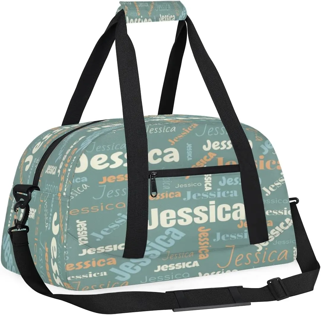 Personalized Gym Bag Duffel Bag for Girls Boys, Custom Cheerleader Bag Overnight Bags for Gymnastics Travel Sport Dance Monogrammed Name