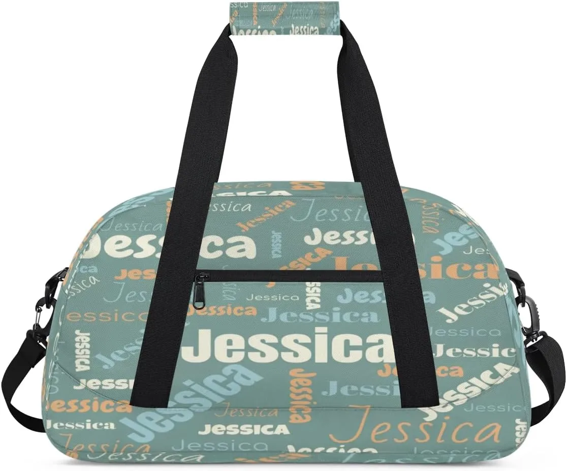 Personalized Gym Bag Duffel Bag for Girls Boys, Custom Cheerleader Bag Overnight Bags for Gymnastics Travel Sport Dance Monogrammed Name