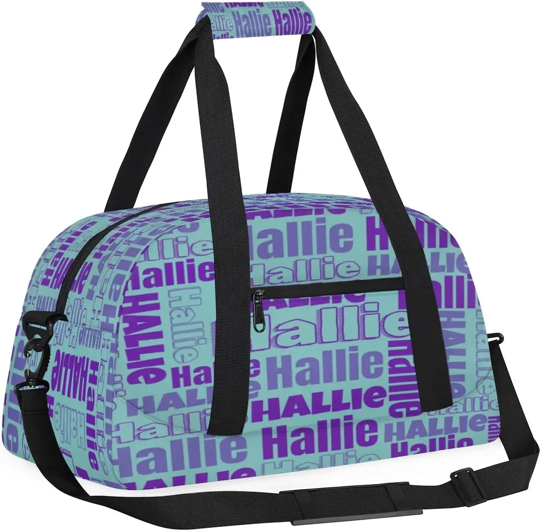 Personalized Gym Bag Duffel Bag for Girls Boys, Custom Cheerleader Bag Overnight Bags for Gymnastics Travel Sport Dance Monogrammed Name
