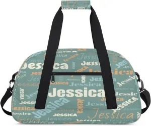 Personalized Gym Bag Duffel Bag for Girls Boys, Custom Cheerleader Bag Overnight Bags for Gymnastics Travel Sport Dance Monogrammed Name