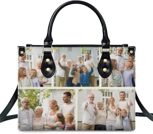 Personalized Handbag Gifts for Her - PU Leather Bags - Custom Women Tote Bag for Mother’s Day, Birthday, Wedding