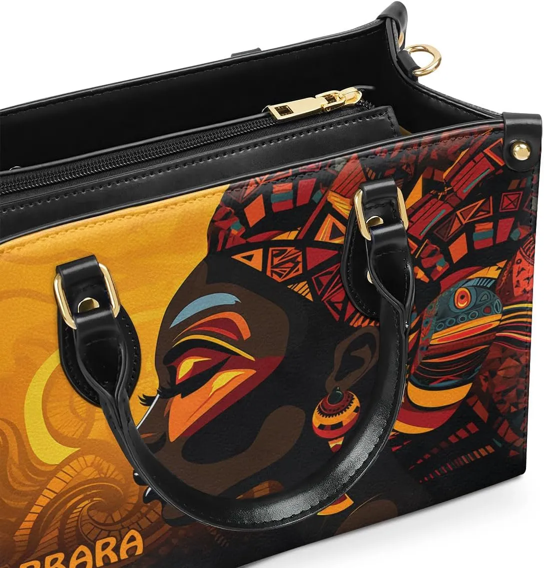 Personalized Leather Handbag For African American - Christmas Gifts For Women For Black Women