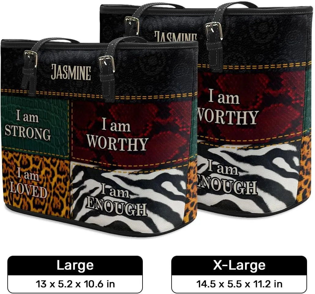 Personalized Leather Totebag For Black African Women - Christmas Gifts For Women For Black Women