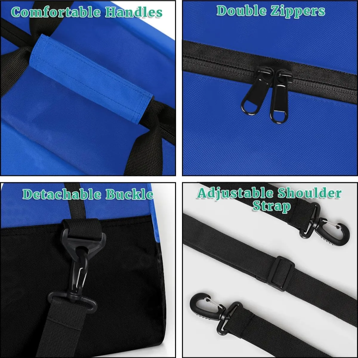 Personalized Sports Duffel Bag with Name Custom Monogrammed Weekender Overnight Bag Letter Initial Gym Bag Travel Dance Gymnastics Duffel Bag, Blue