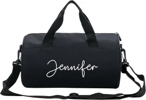 Personalized Sports Shoulder Bag Custom Child Name Kids Dance Ballet Bag Cute Travel Duffel Bag End Overnight Bag