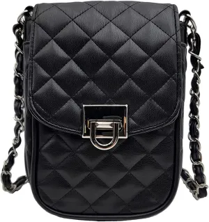 Phone Crossbody Bags for Women Small Vegan Leather Mini Shoulder Wallet Card Quilted Purse