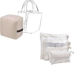 Picotin 18 Bag Pillow and 4Set Travel Packing Organizer(Craie)