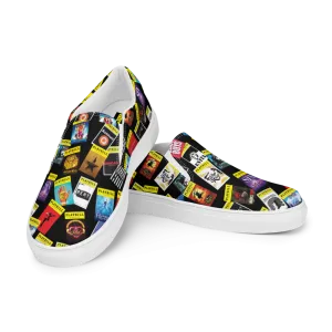 Playbill Covers - Men’s Slip-On Canvas Shoes in Black