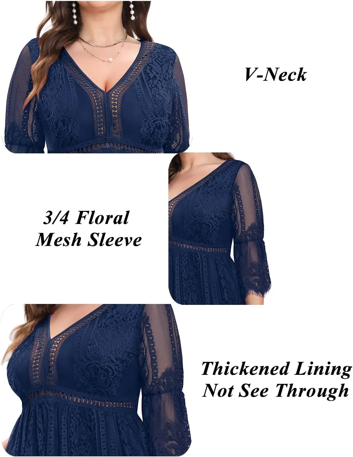 Plus Size Wedding Dress Boho - Maxi Bridal Shower Bohemian Formal Lace Long Dresses