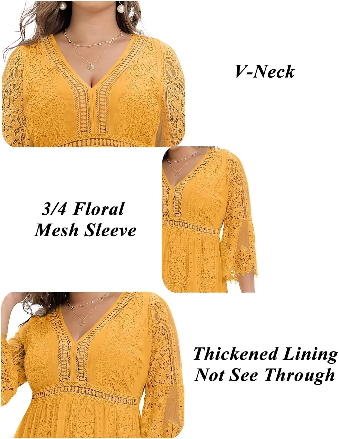 Plus Size Wedding Dress Boho - Maxi Bridal Shower Bohemian Formal Lace Long Dresses