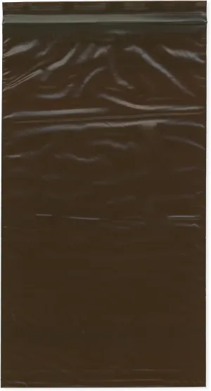 Plymor 8" x 14" (Pack of 500), 3 Mil Amber UV Zipper Reclosable Plastic Bags