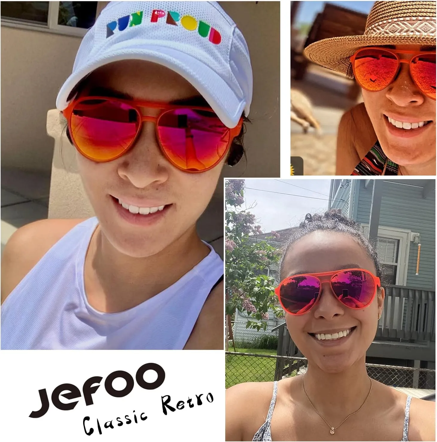 Polarized Aviator Sunglasses for Women Men Retro Trendy Sports Sunglasses for Outdoor UV400 Protection