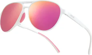 Polarized Aviator Sunglasses for Women Men Retro Trendy Sports Sunglasses for Outdoor UV400 Protection