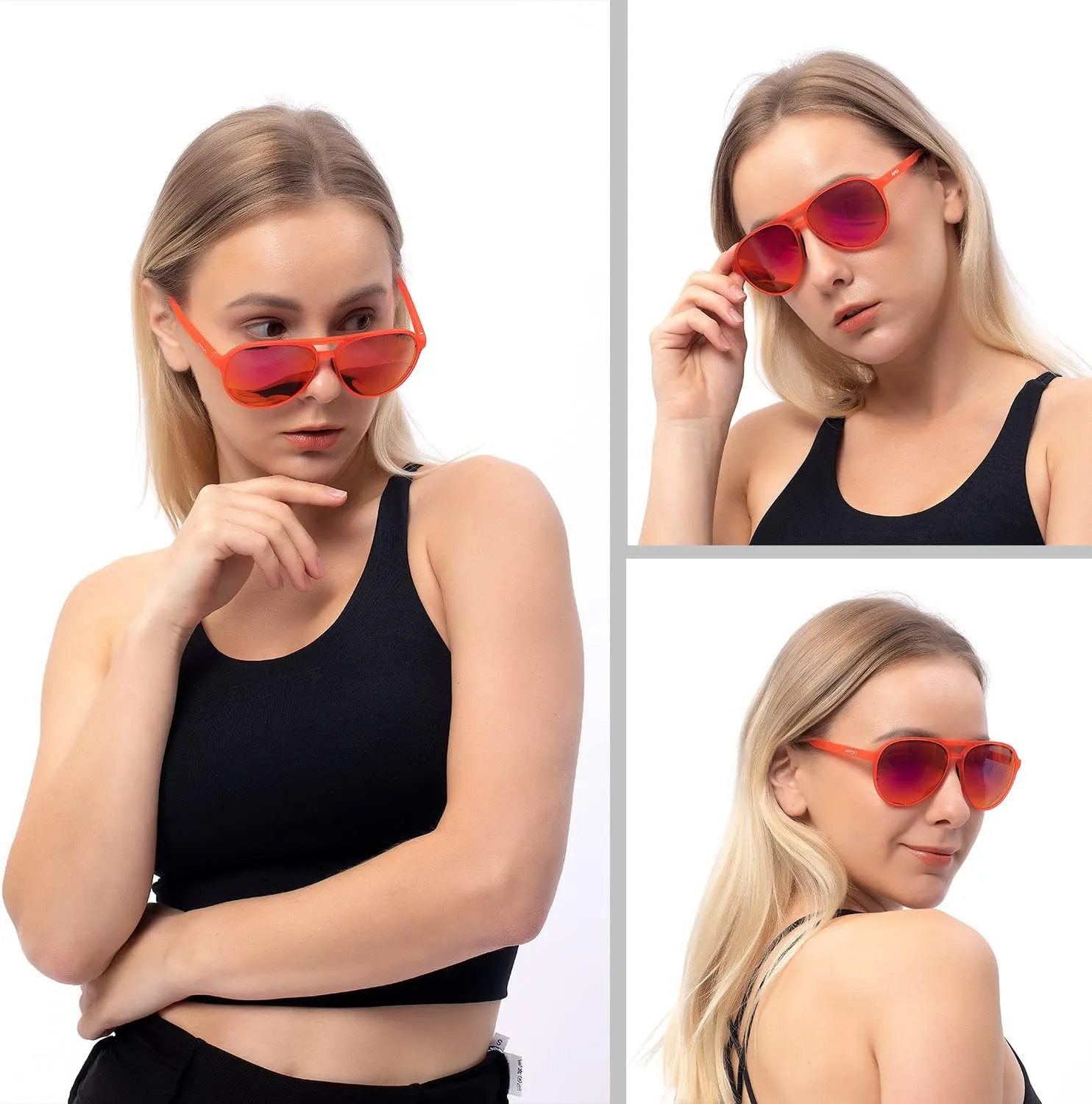 Polarized Aviator Sunglasses for Women Men Retro Trendy Sports Sunglasses for Outdoor UV400 Protection