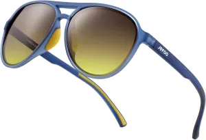 Polarized Aviator Sunglasses for Women Men Retro Trendy Sports Sunglasses for Outdoor UV400 Protection