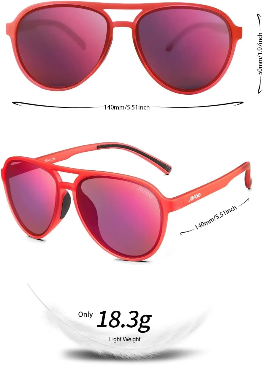 Polarized Aviator Sunglasses for Women Men Retro Trendy Sports Sunglasses for Outdoor UV400 Protection