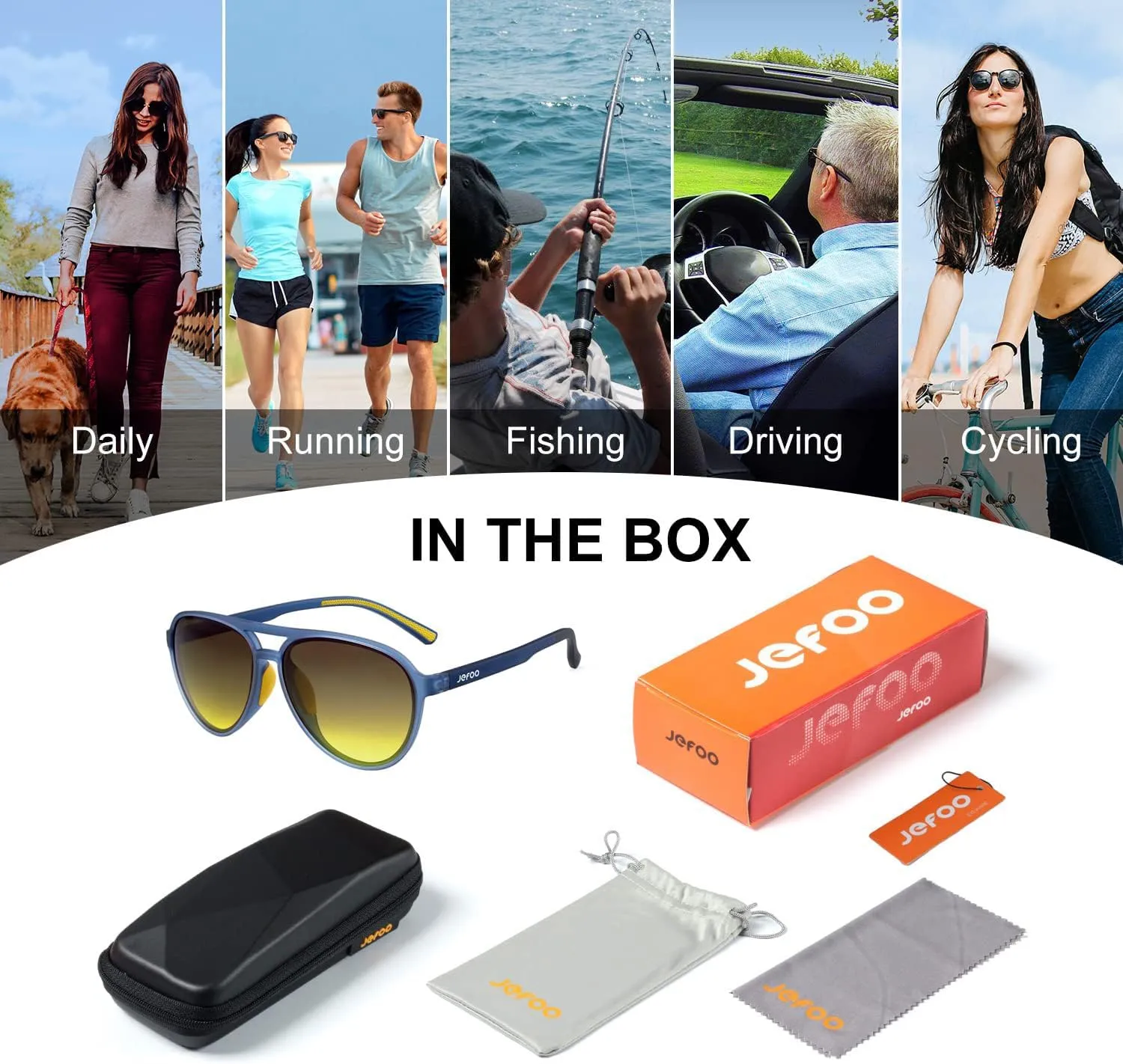 Polarized Aviator Sunglasses for Women Men Retro Trendy Sports Sunglasses for Outdoor UV400 Protection