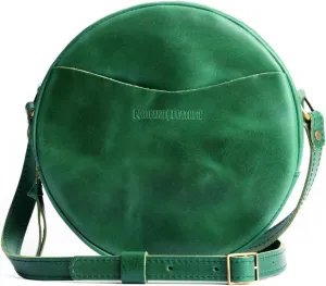 Portland Leather Goods Circle Crossbody Bag for Women – Handmade from the Finest Full-Grain Hides