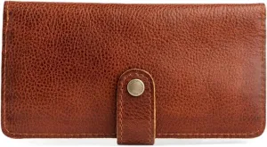 Portland Leather Goods Women's Bifold Wallet – Slim Design with Secure Snap, 8 Card Slots & Interior Zipper Pocket – Nutmeg