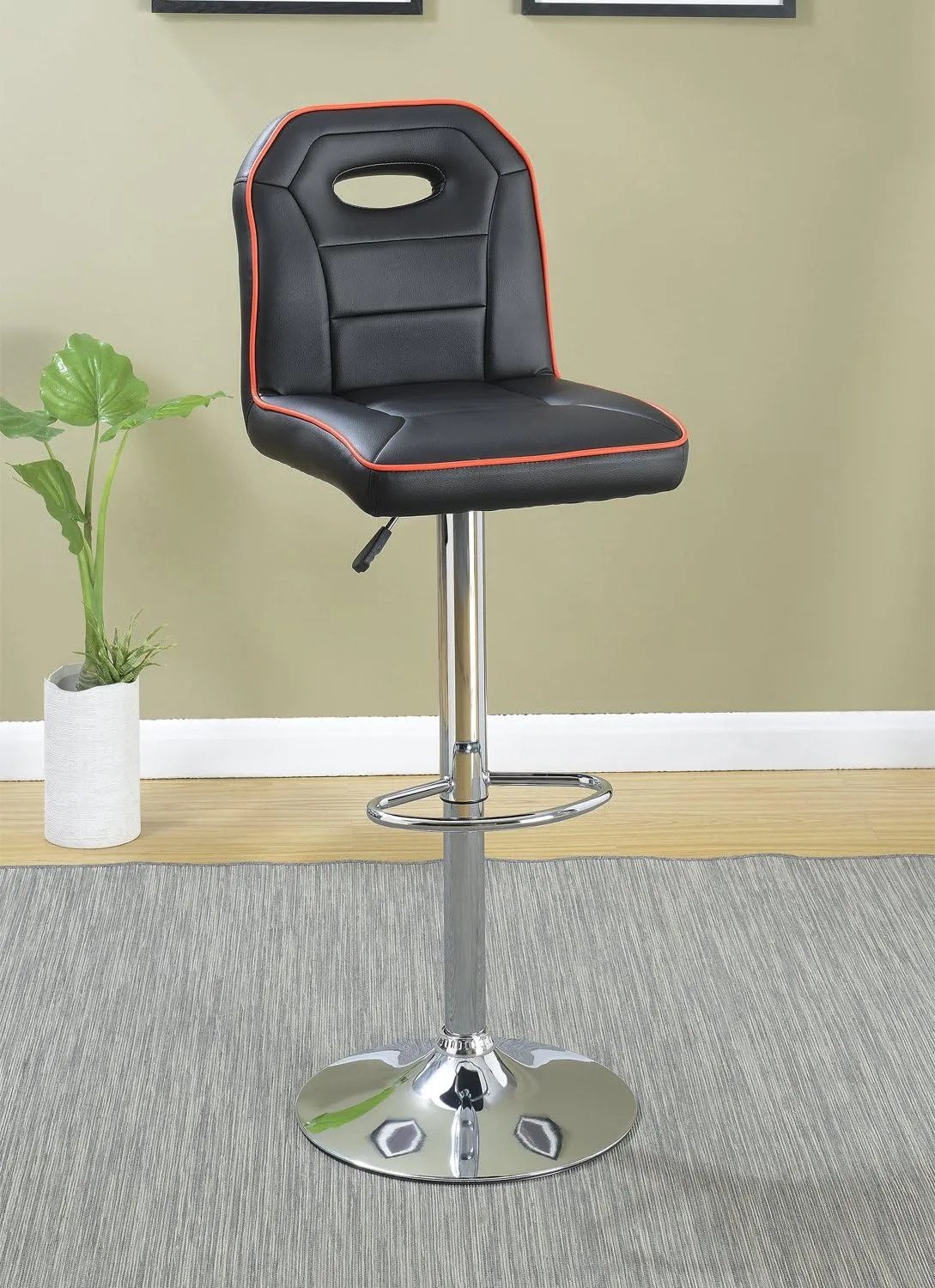 Poundex Bobkona Earson Barstools Black