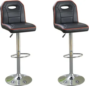 Poundex Bobkona Earson Barstools Black