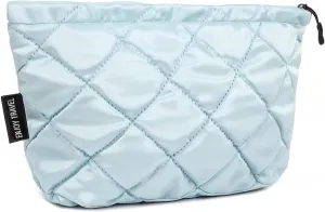 Puffer Makeup Bags for Women,Quilted Makeup Bag Cosmetic Bag, Travel Toiletry Bag for Women, Cute Makeup Bag Organizer Puffer Makeup Pouch Bag for Women Travel Essentials Toiletries (Large Blue)