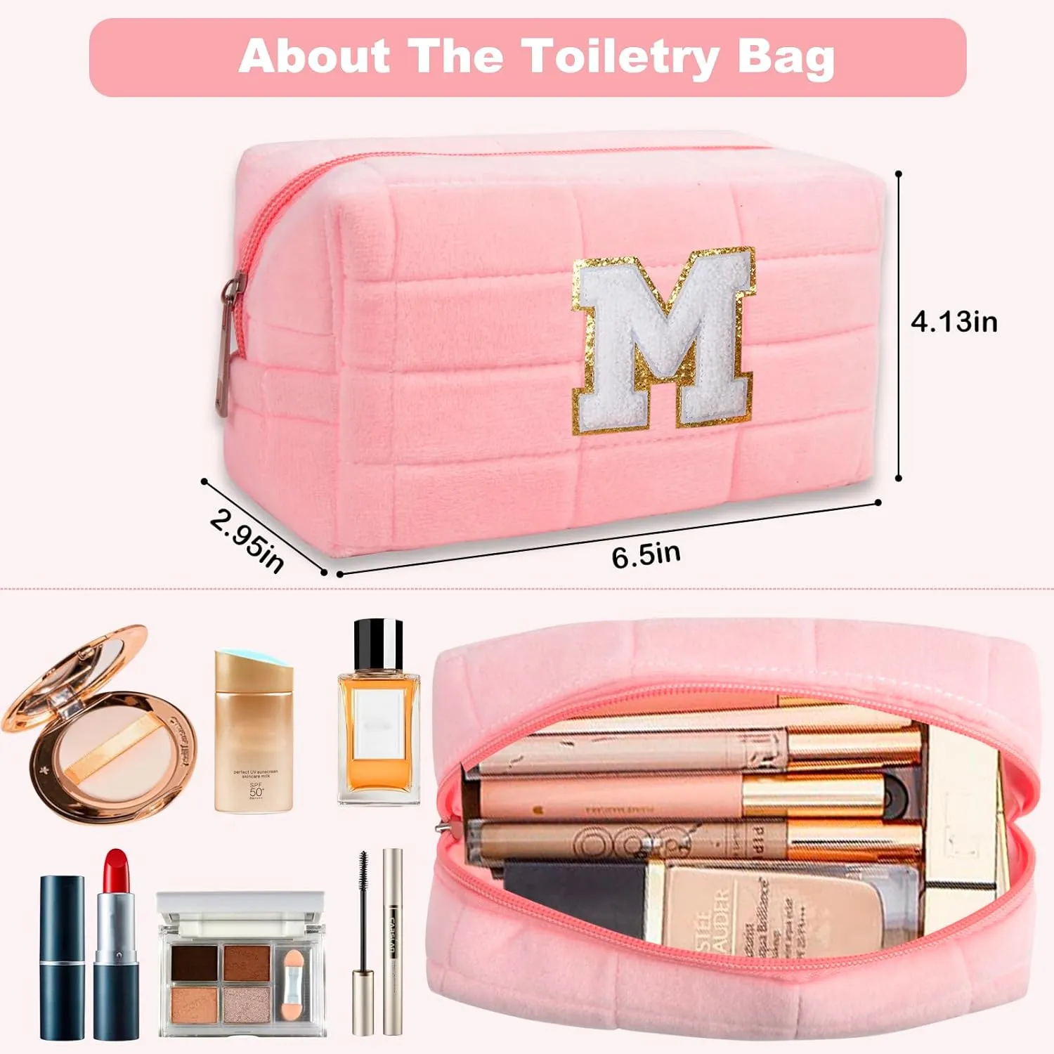 QZUnique Mothers Day Gifts - Initial Birthday Gift Travel Tote Bag for Mom Girl Women Work Nurse Overnight Bag Trolley Sleeve
