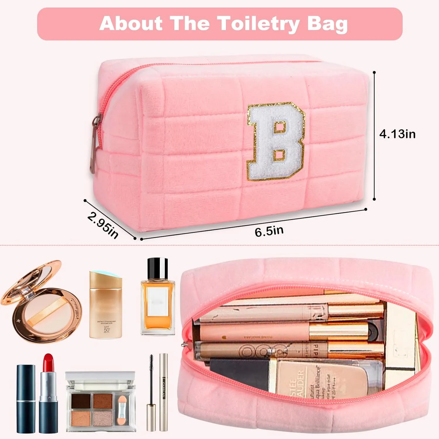 QZUnique Mothers Day Gifts - Initial Birthday Gift Travel Tote Bag for Mom Girl Women Work Nurse Overnight Bag Trolley Sleeve