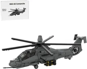 RAH-66 Comanche Stealth Helicopter Building Blocks, 1/35 Scale Helicopter Model, 952PCS Building Parts for Teens Adults, Gift for Military Enthusiasts, Designed by DarthDesigner