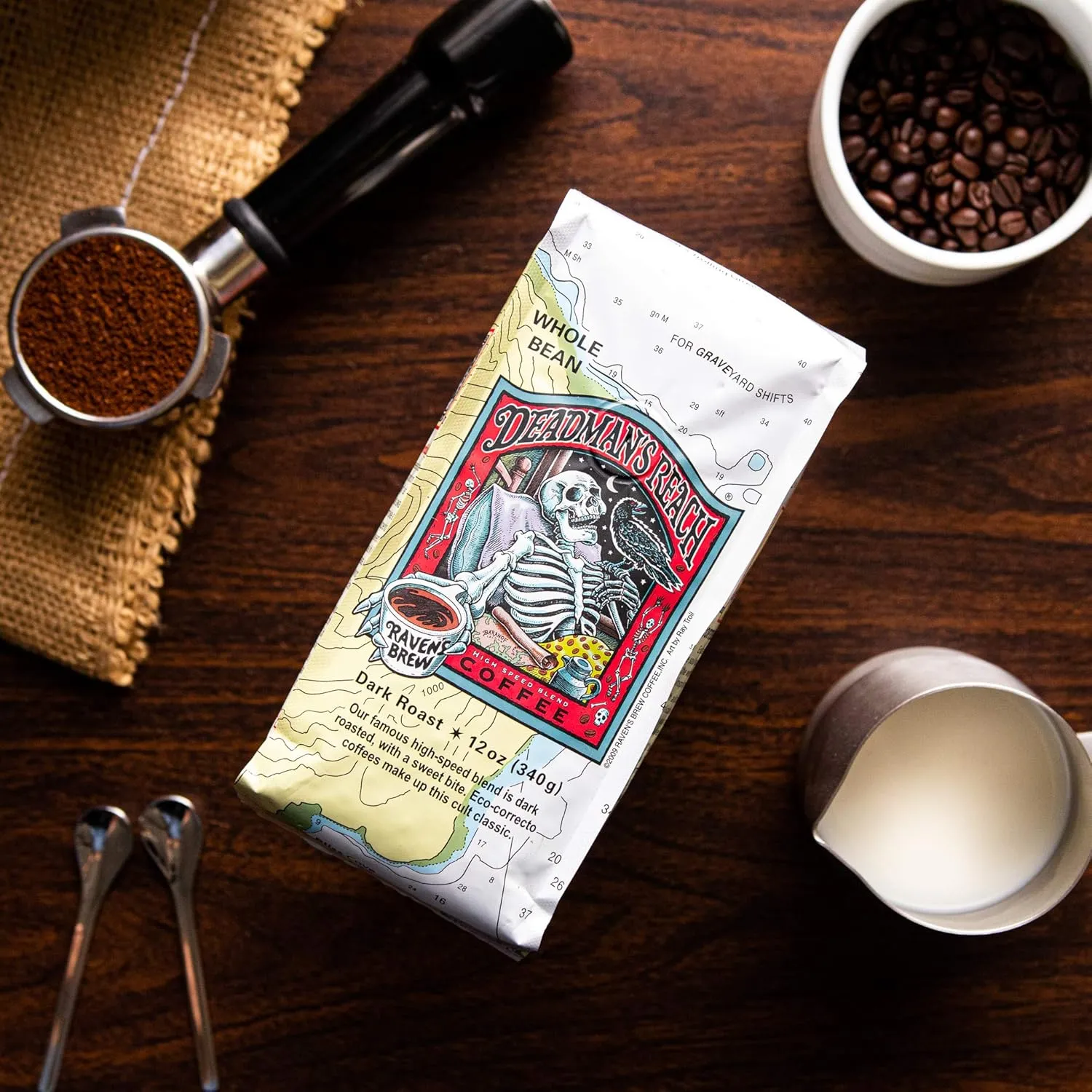 Raven's Brew Ground Variety Pack - 3 Delicious Flavors - Wicked Wolf, Three Peckered Billy Goat and Deadman's Reach - 12 oz each